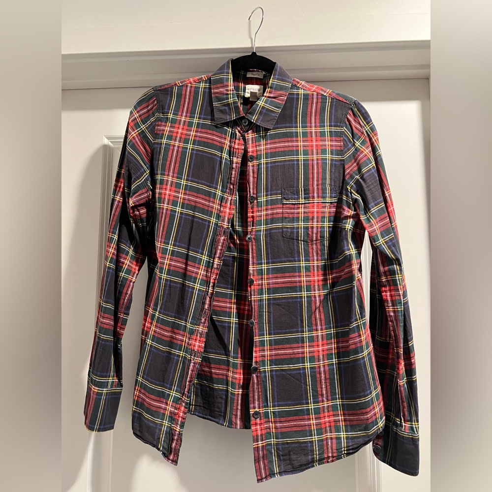 Jcrew factory plaid button up shirt